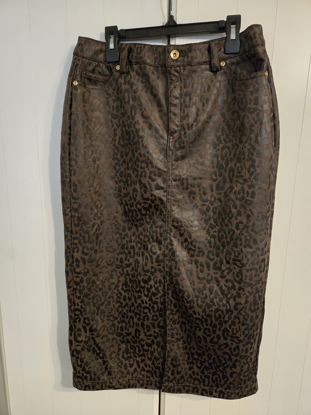 Zac & Rachel Brown Leopard-Print Pencil Skirt